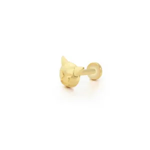 14k Gold Evil Tragus Piercing