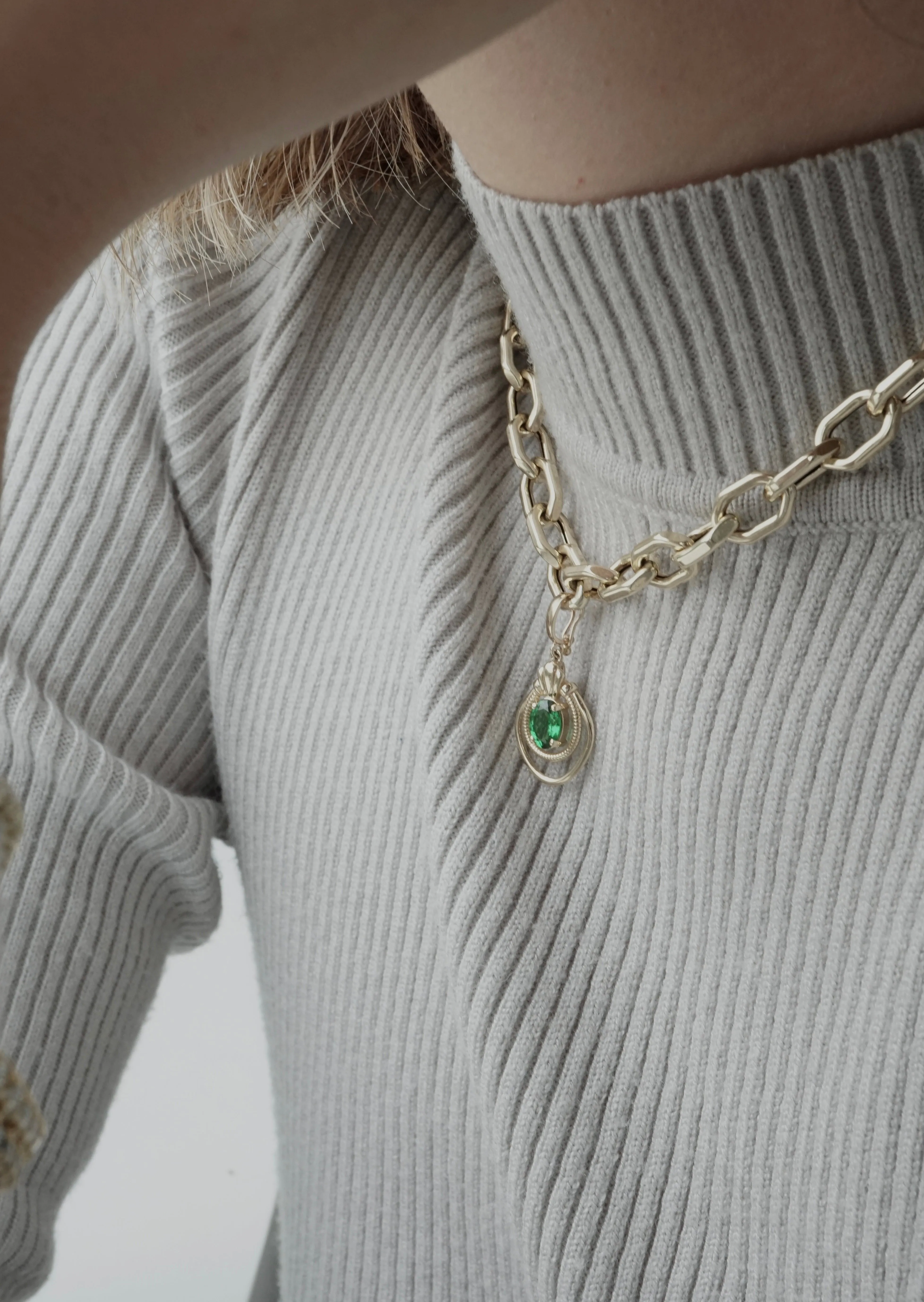14k Gold Jupiter Pendant