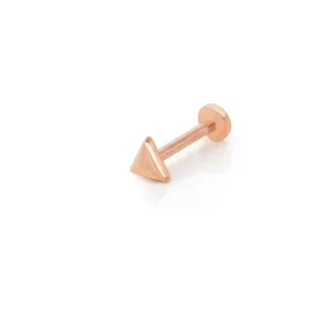 14k Gold Triangle Model Tragus Piercing