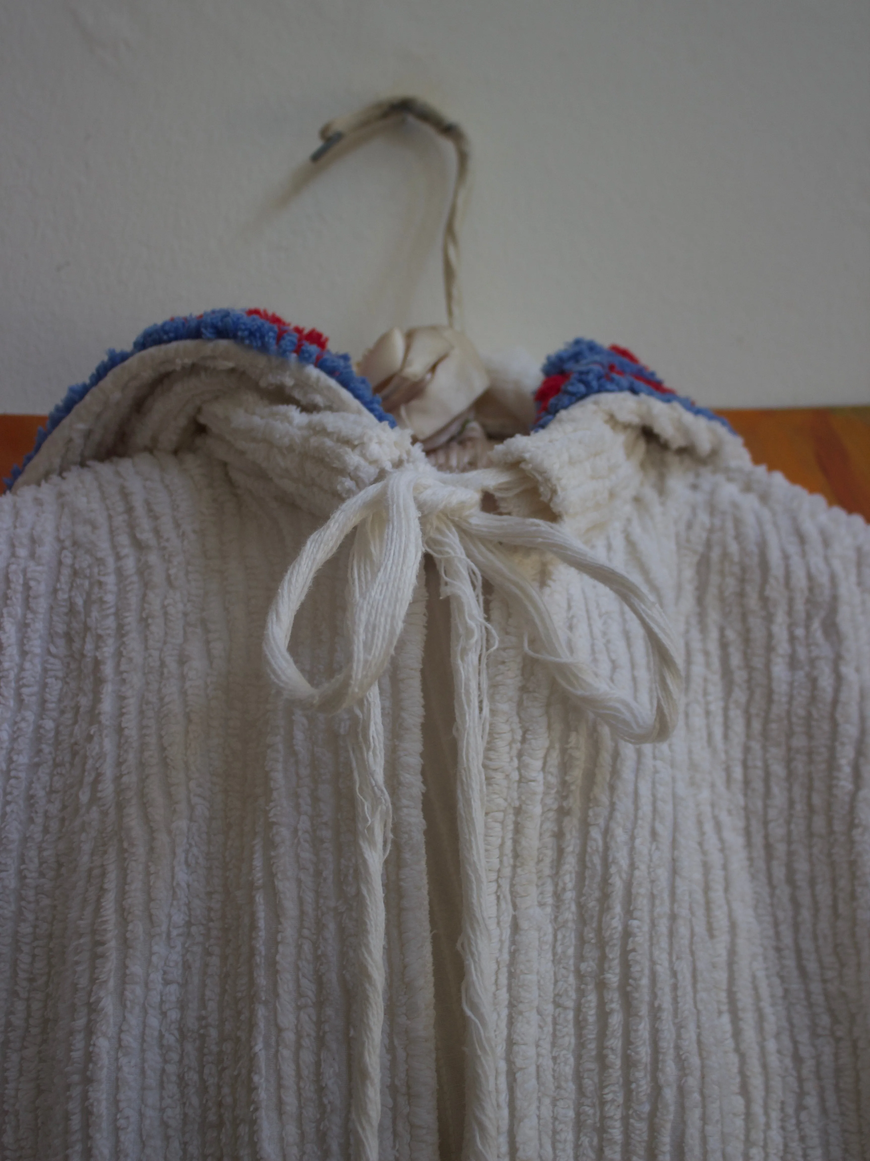 1930s Hooded Chenille Beach Cover Up