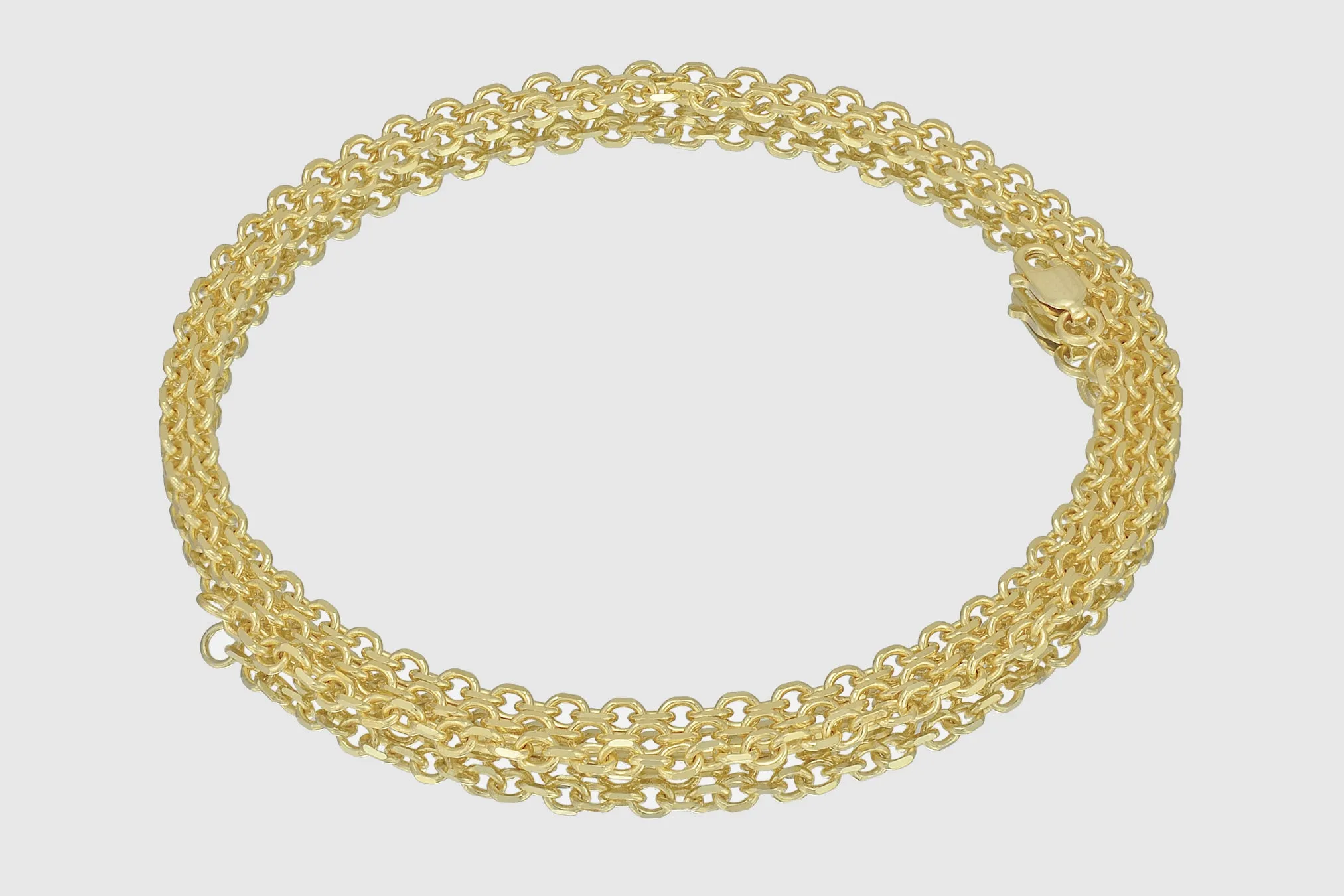1mm - 3.5mm Cable Necklace - 14k Yellow Gold