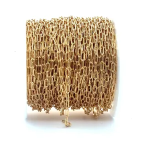 2.5mm Course Line Elongated Cable Chain, 14K Gold Filled, Sku: S2505L