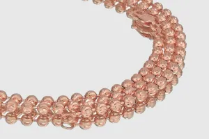 2mm - 5mm Moon Cut Bead Chain - 14k Rose Gold