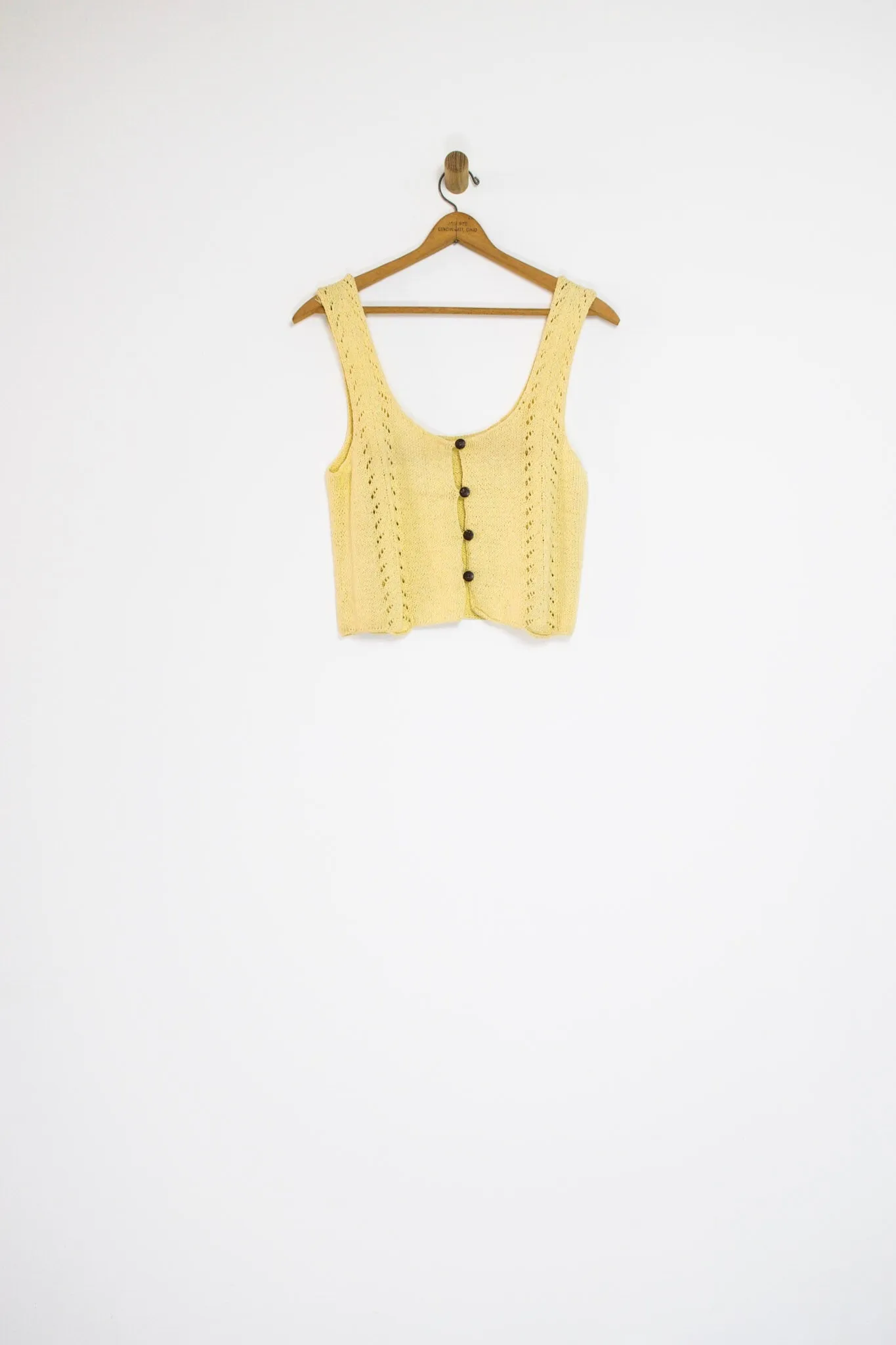 70’s BUTTON KNIT TANK / MEDIUM