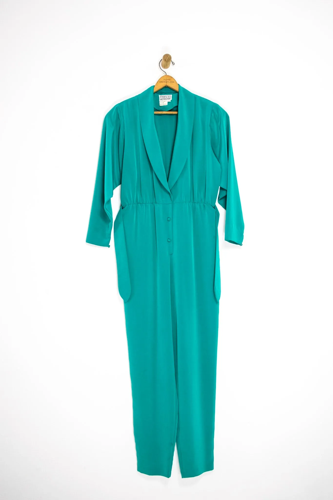 80’s TEAL JUMPSUIT / MEDIUM