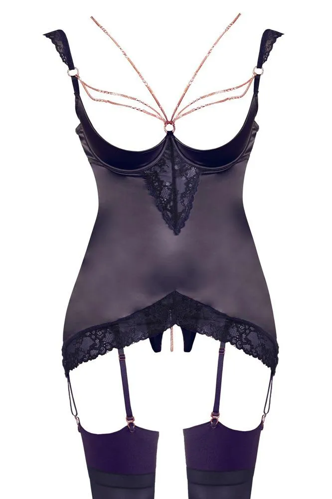Abierta Fina Decorative Rhinestone Basque