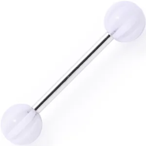 Acrylic Arctic Blast Beach Ball Barbell Tongue Ring