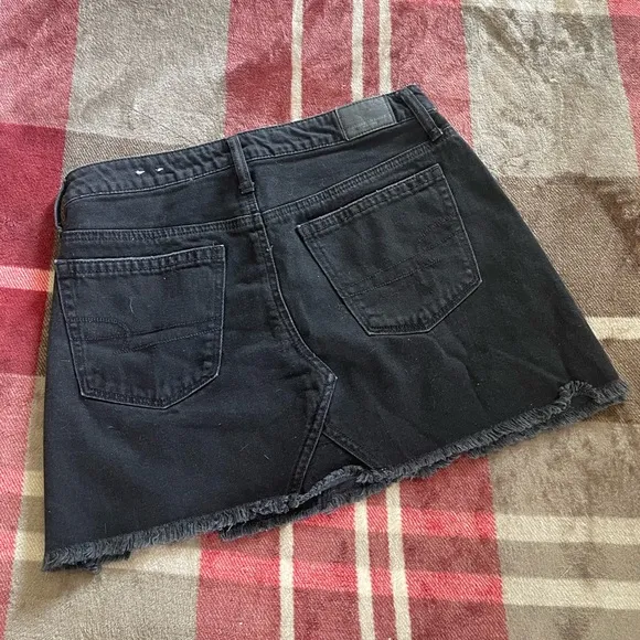 AEO Hi-Rise Festival Denim Mini Skirt