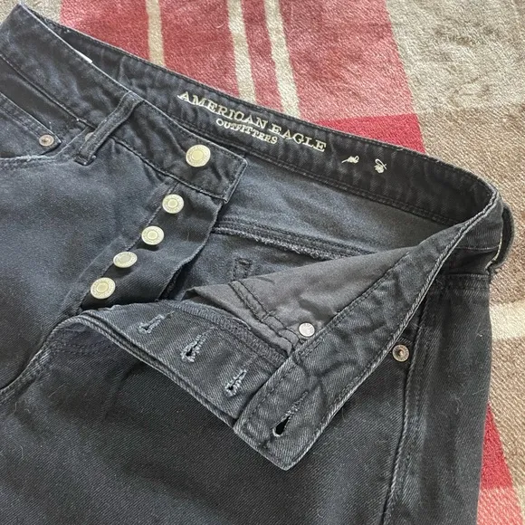 AEO Hi-Rise Festival Denim Mini Skirt