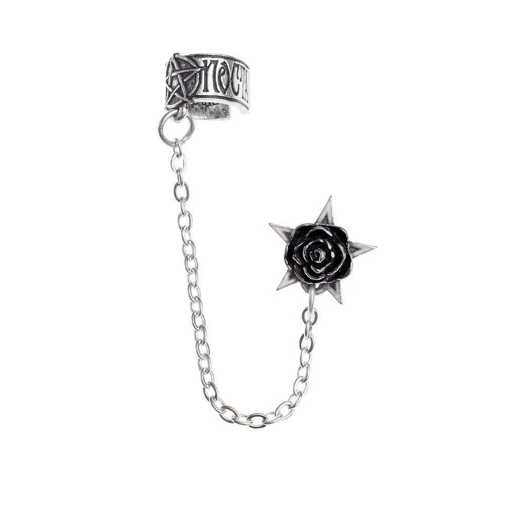Alchemy Gothic E382  Rosa Nocta Ear cuff  Earrings