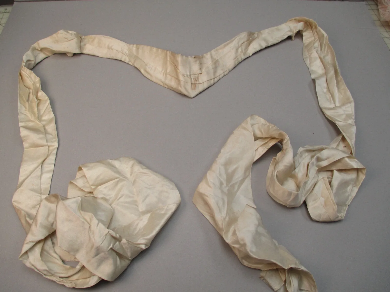Antique Victorian Silk Bridal Sash
