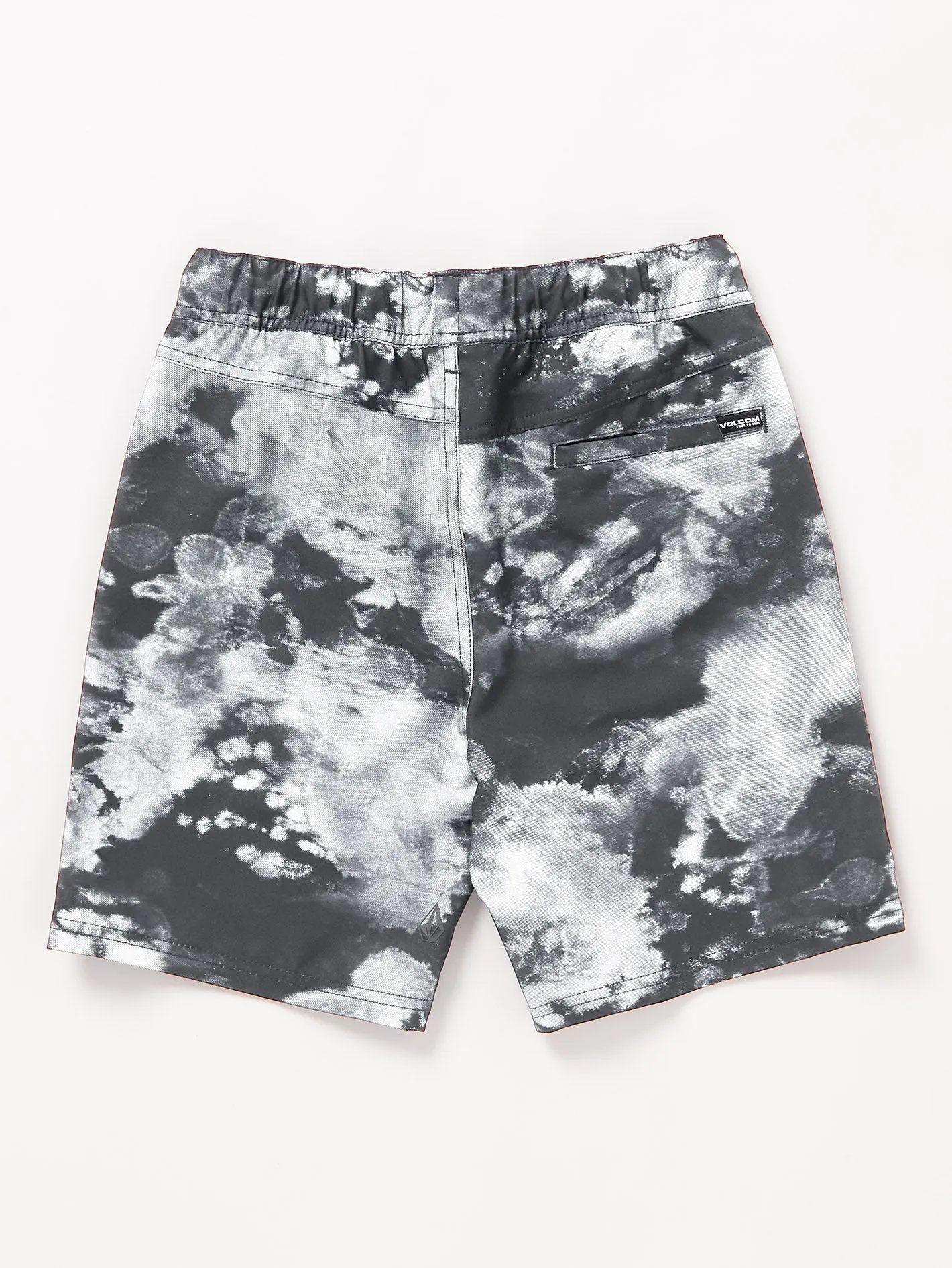 Asphalt Beach Hybrid Shorts - BLACK WHITE  - (KINDER)