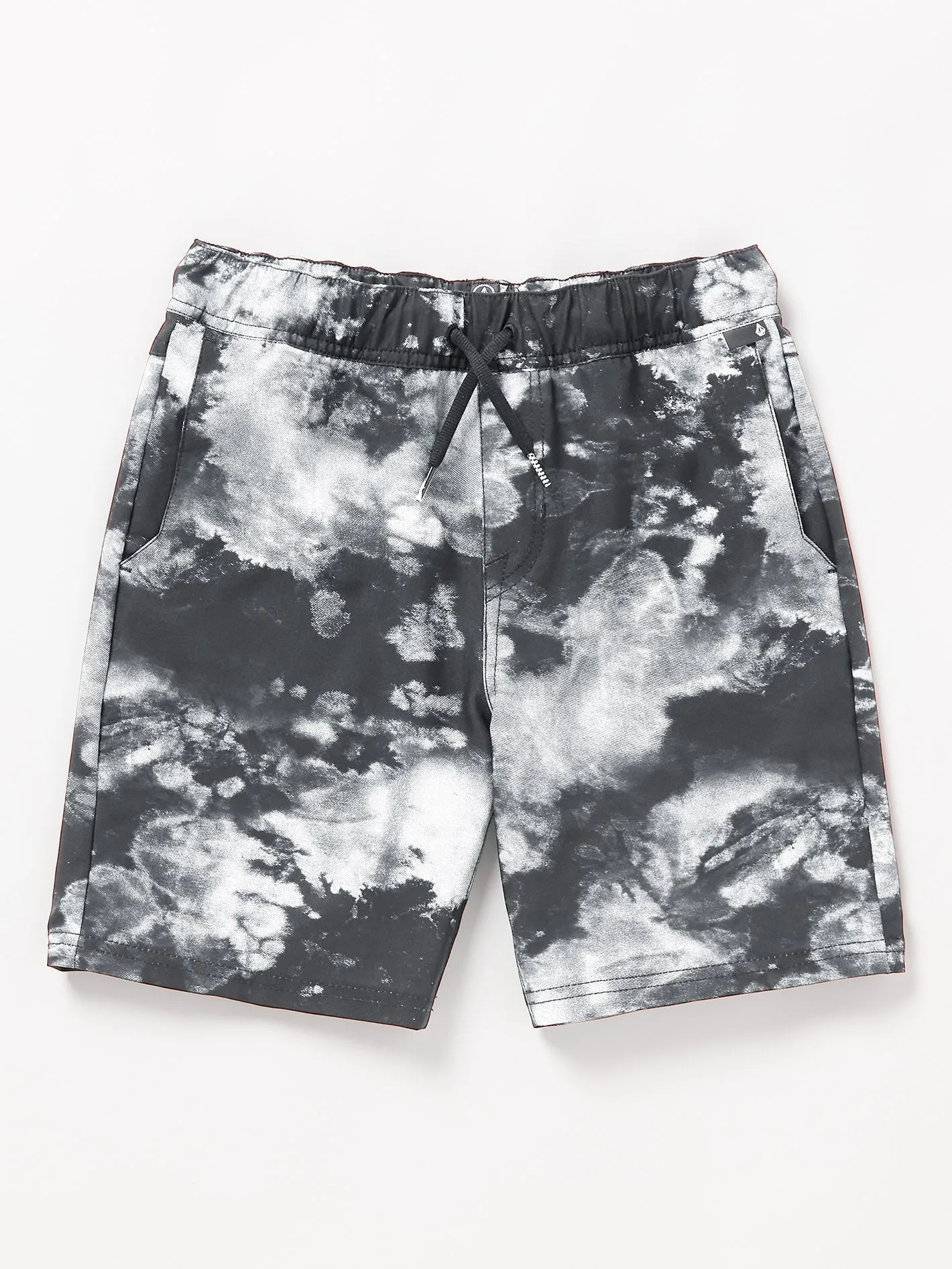 Asphalt Beach Hybrid Shorts - BLACK WHITE  - (KINDER)