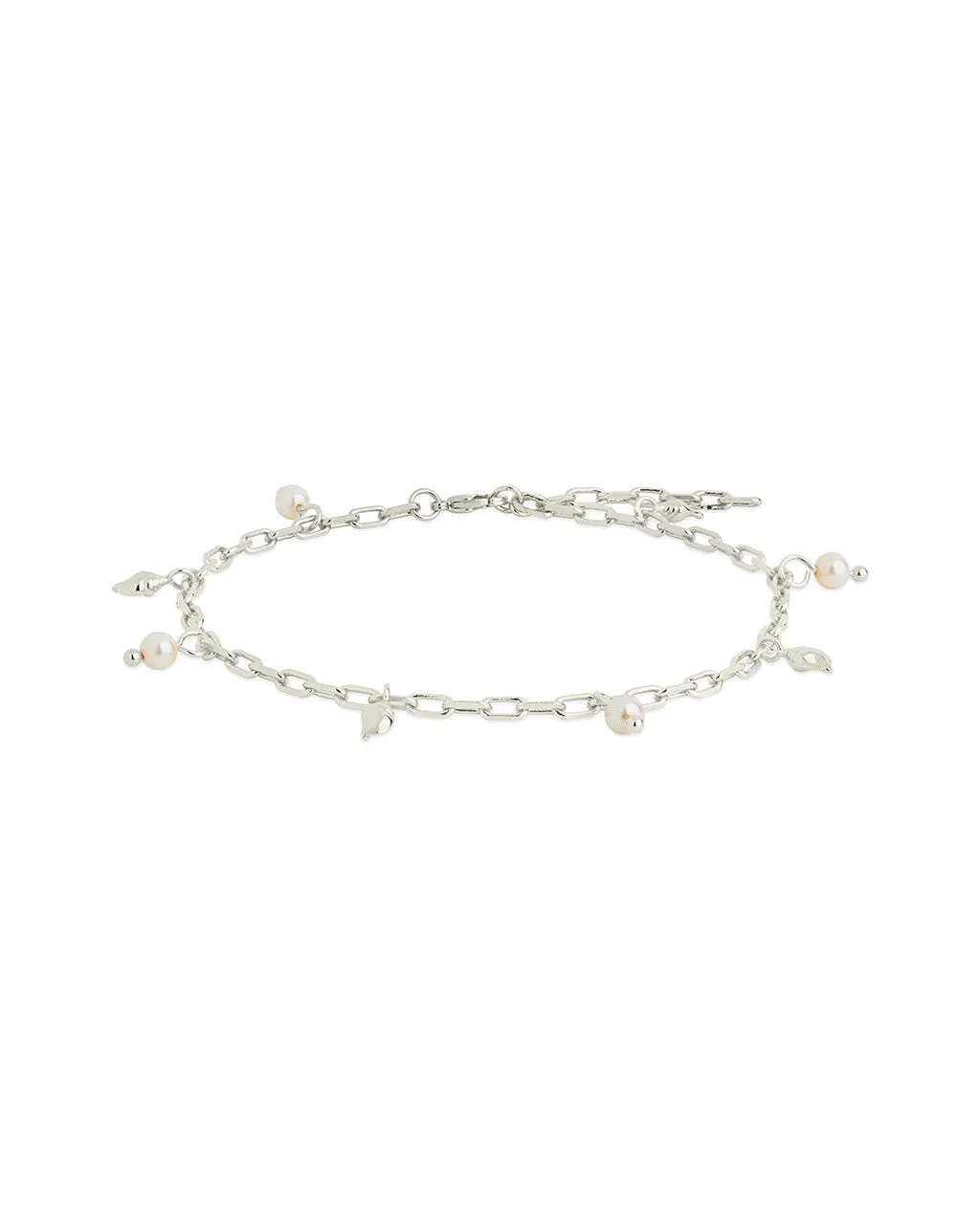 Beverly Pearl Shell Charm Anklet