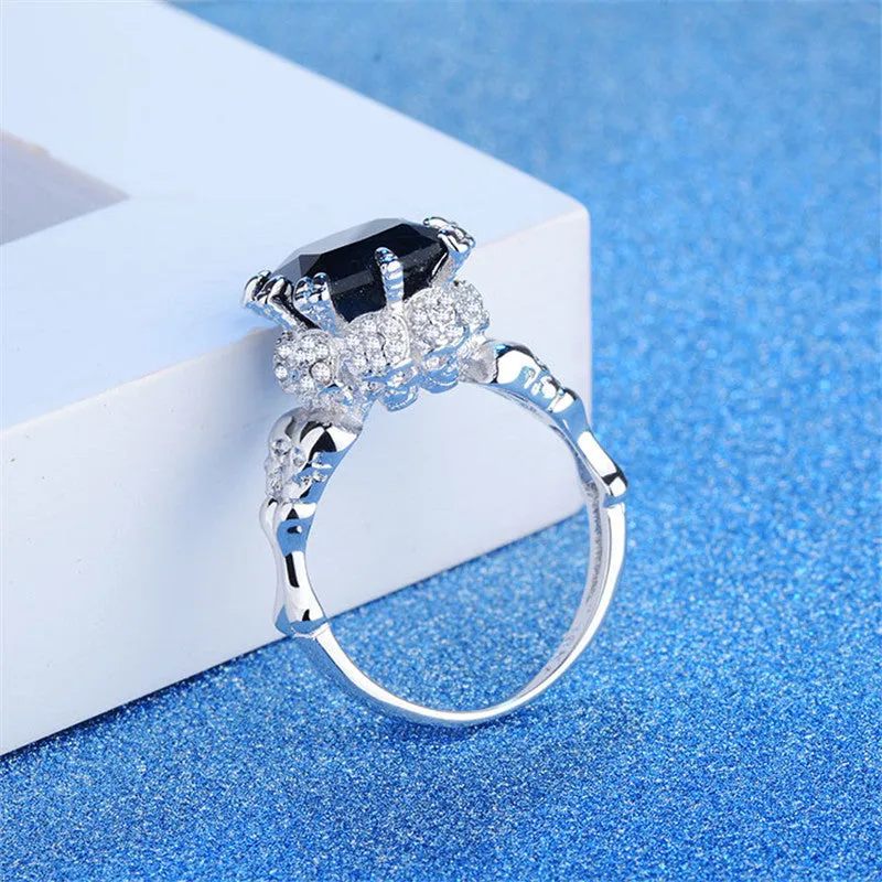 Biker Skull Engagement Ring