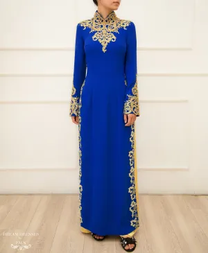 Blue Ao Dai / Mother of The Bride Ao Dai (#GINA)