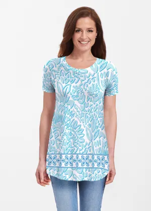 Bohemian Summer (8072) ~ Short Sleeve Butterknit tunic