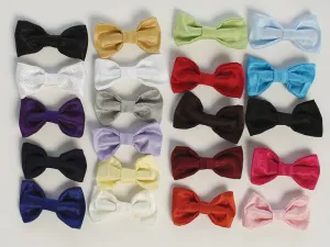 Boys Poly Silk Clip On Bowtie