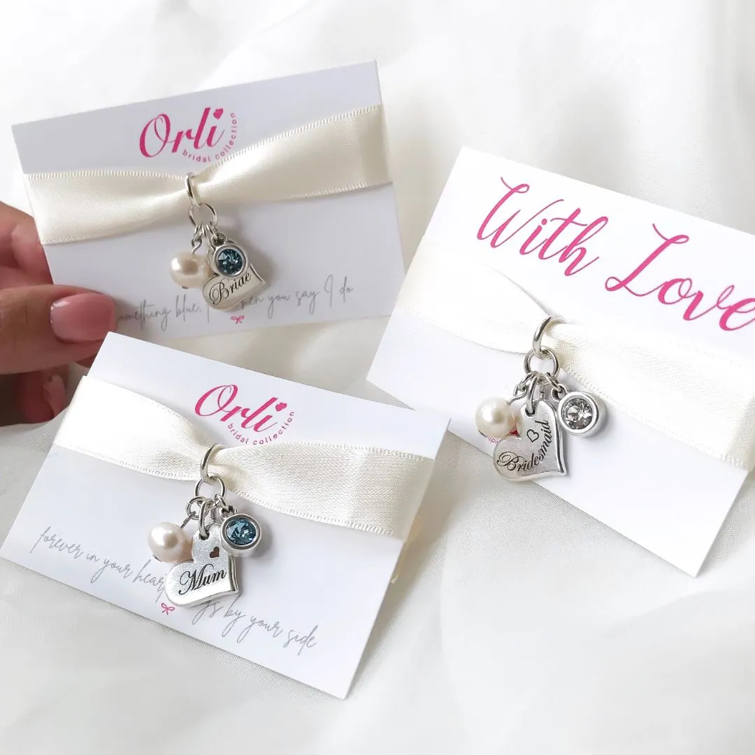 Bridal Bouquet Ribbon & Charm - Bride
