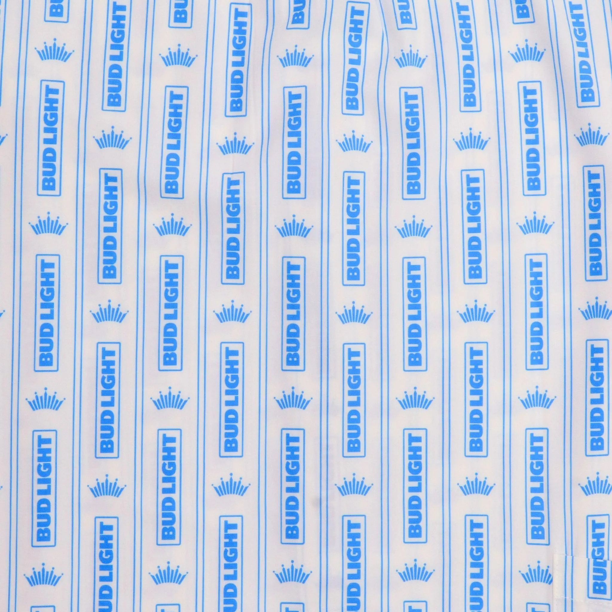 Bud Light Crown Striped Camp Shirt