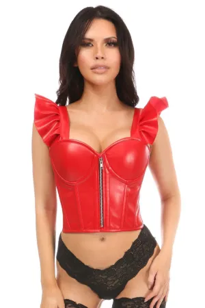 Bustier with Ruffle Sleeves