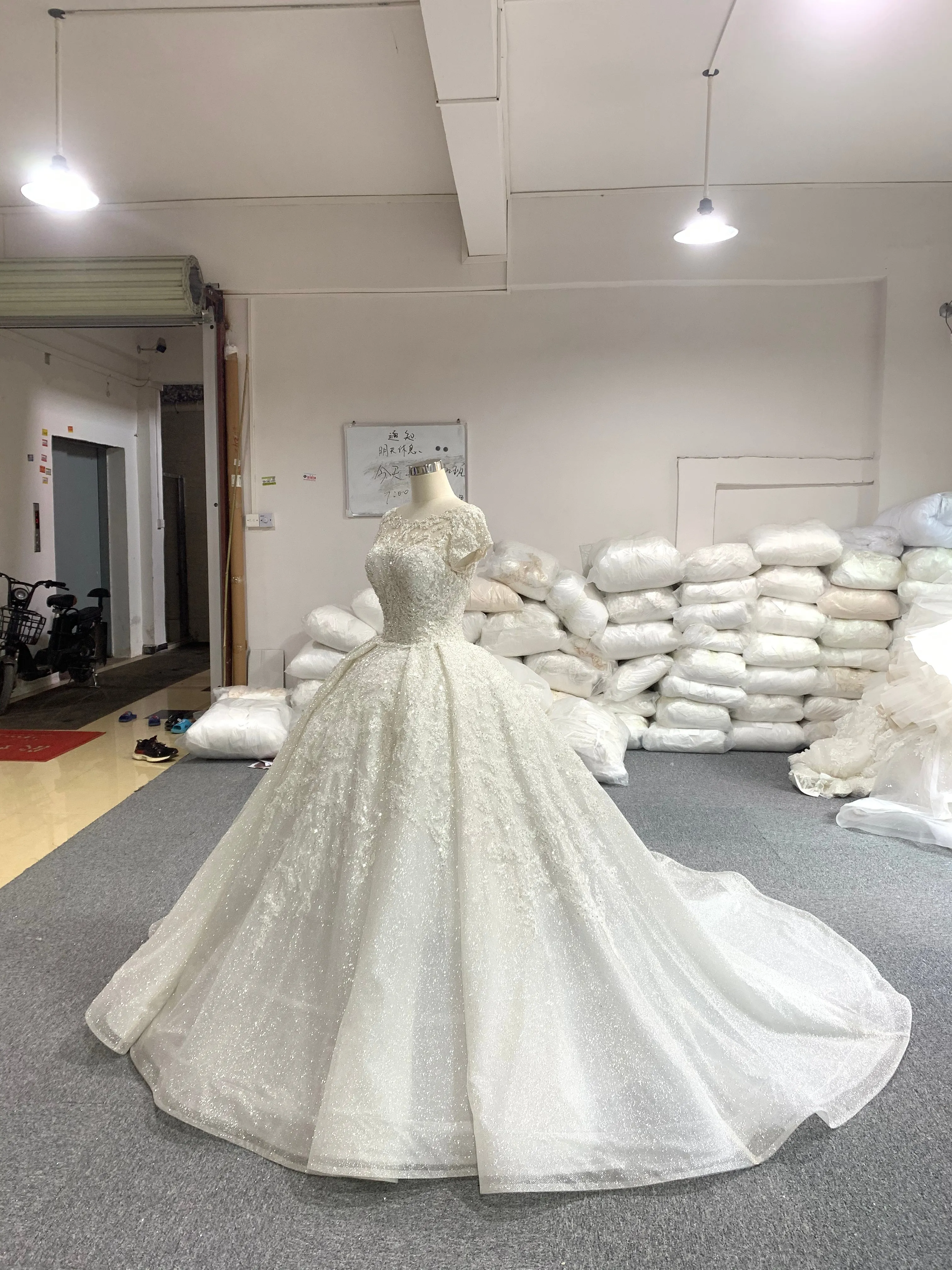 BYG 2020 sparkling portrait vintage bridal gown
