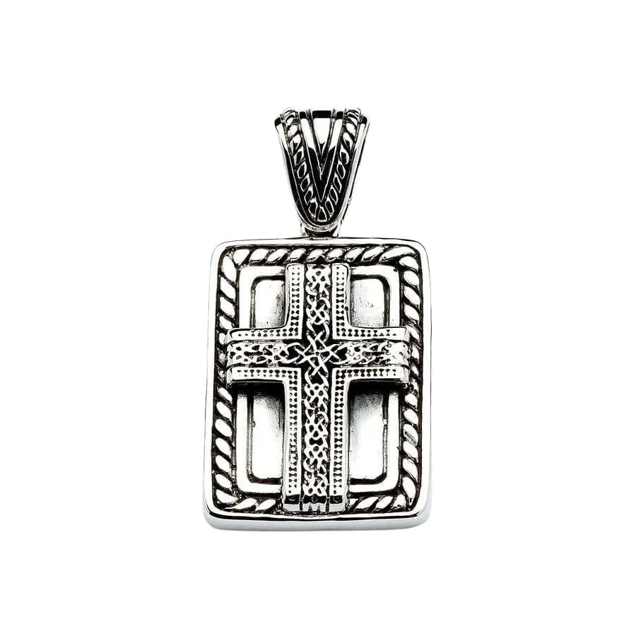 Celtic Cross Sterling Silver Biker Pendant