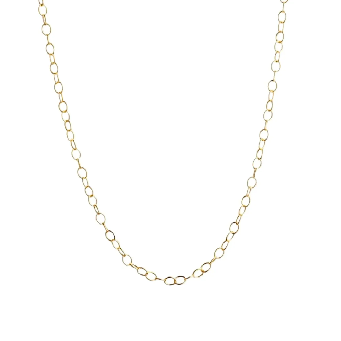 Chain 18K Yellow Gold Large Link Necklace