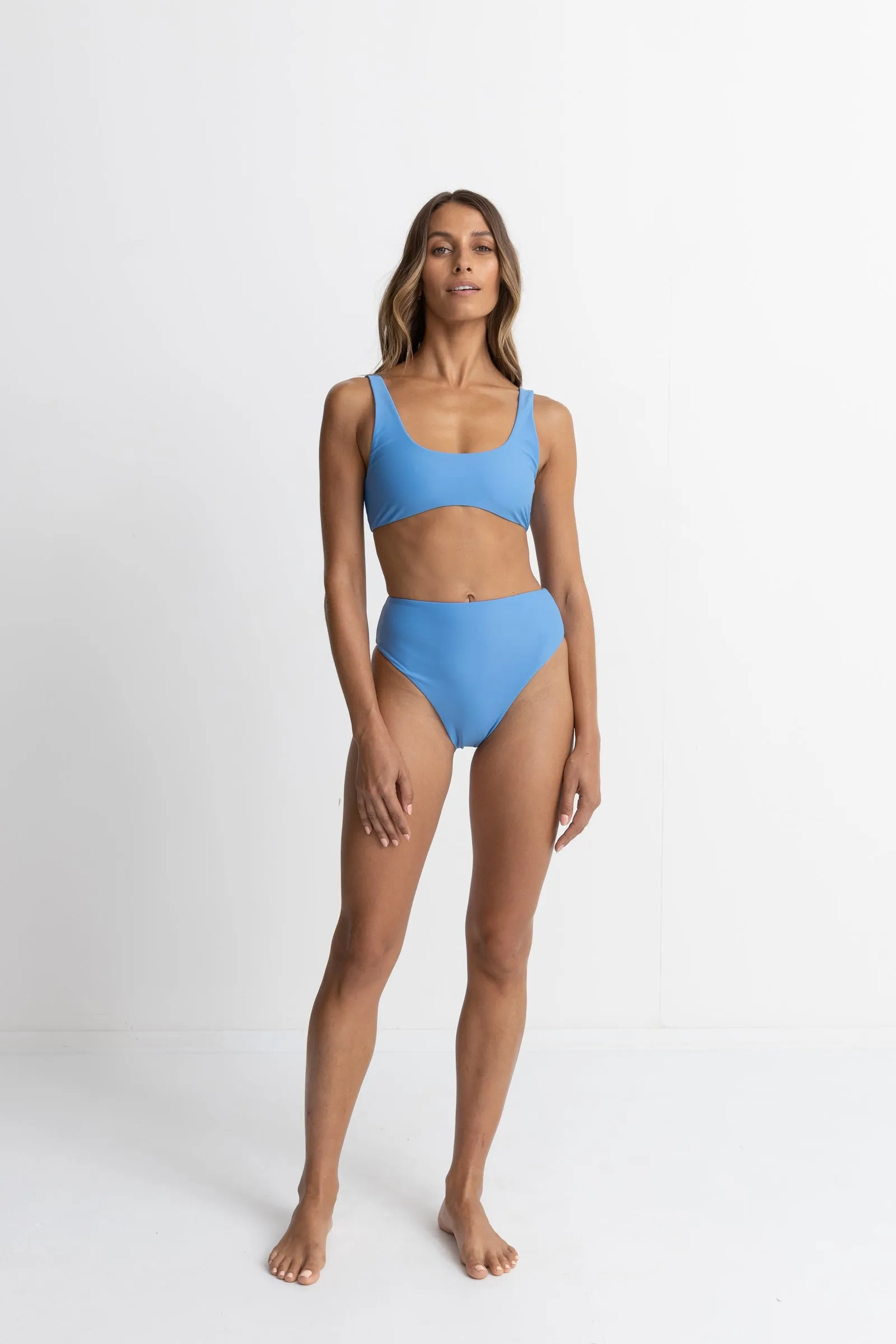 Classic Hi Waist Pant Blue