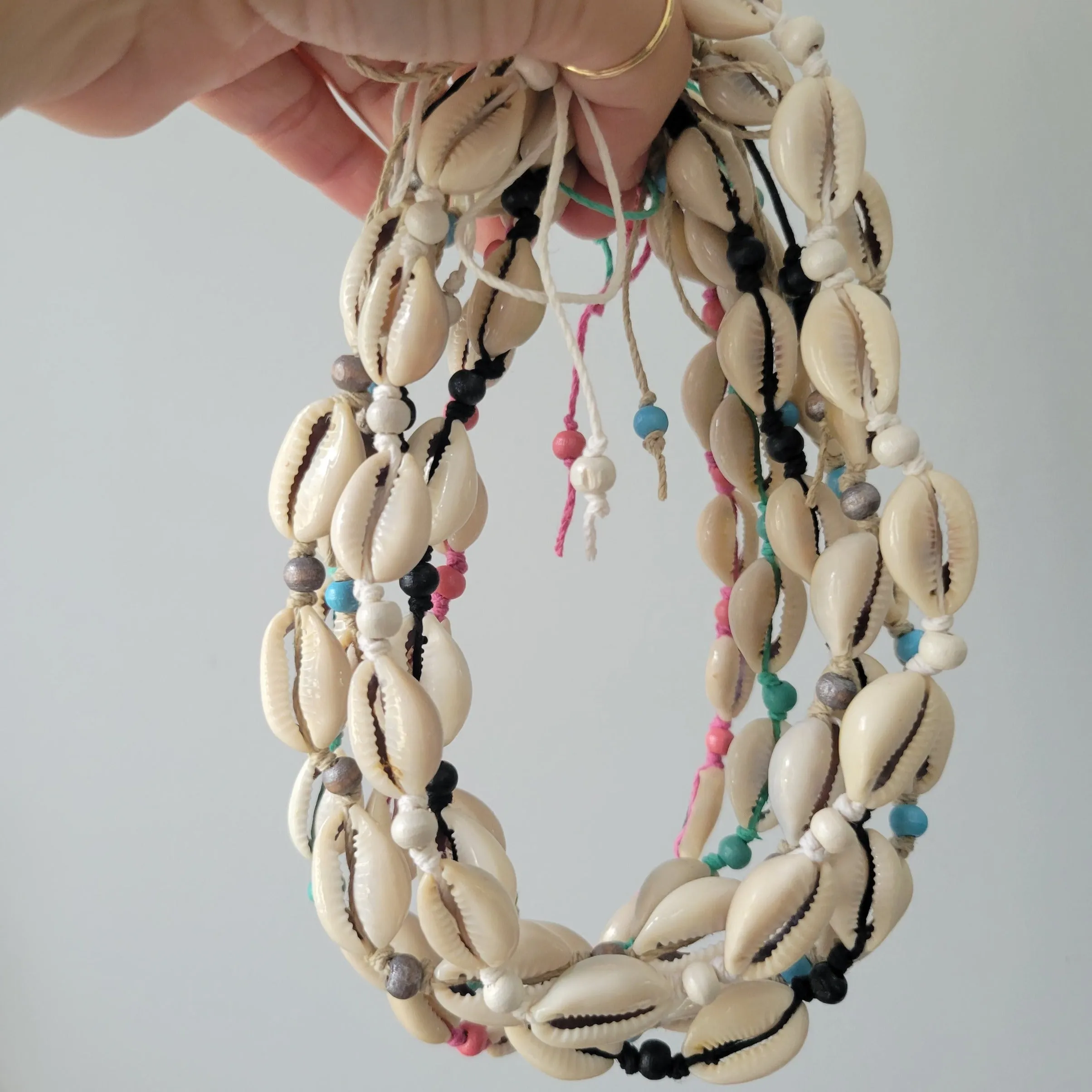 Colored Puka Shell & Bead Jewelry - Necklace, Bracelet or Anklet Options