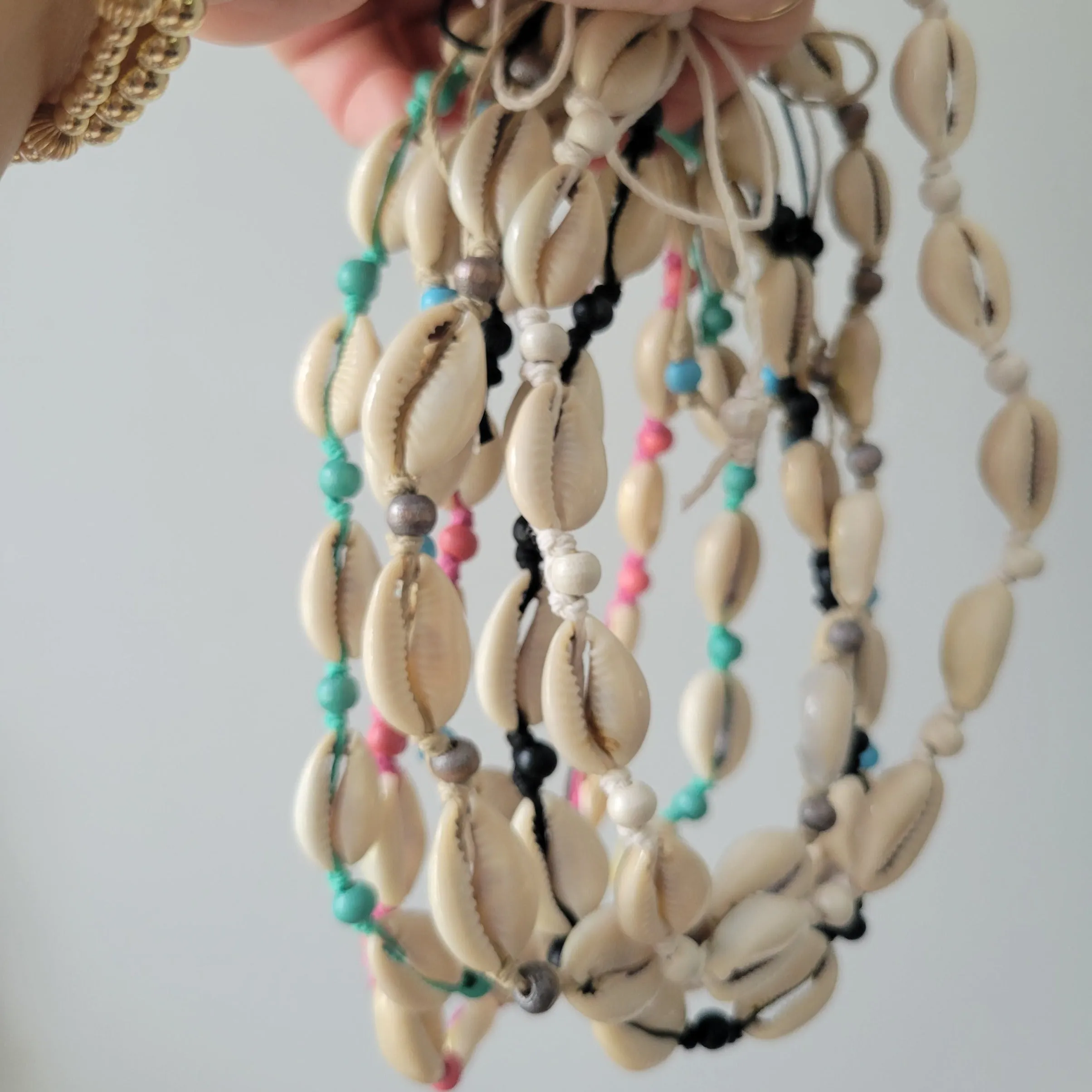 Colored Puka Shell & Bead Jewelry - Necklace, Bracelet or Anklet Options