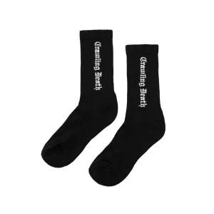 Crawling Death - Gothic Logo Socks Black