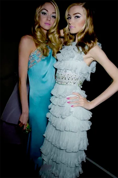 Cruise 2009 Christian Dior by John Galliano Beaded Sea Foam Green Ruffle Dress