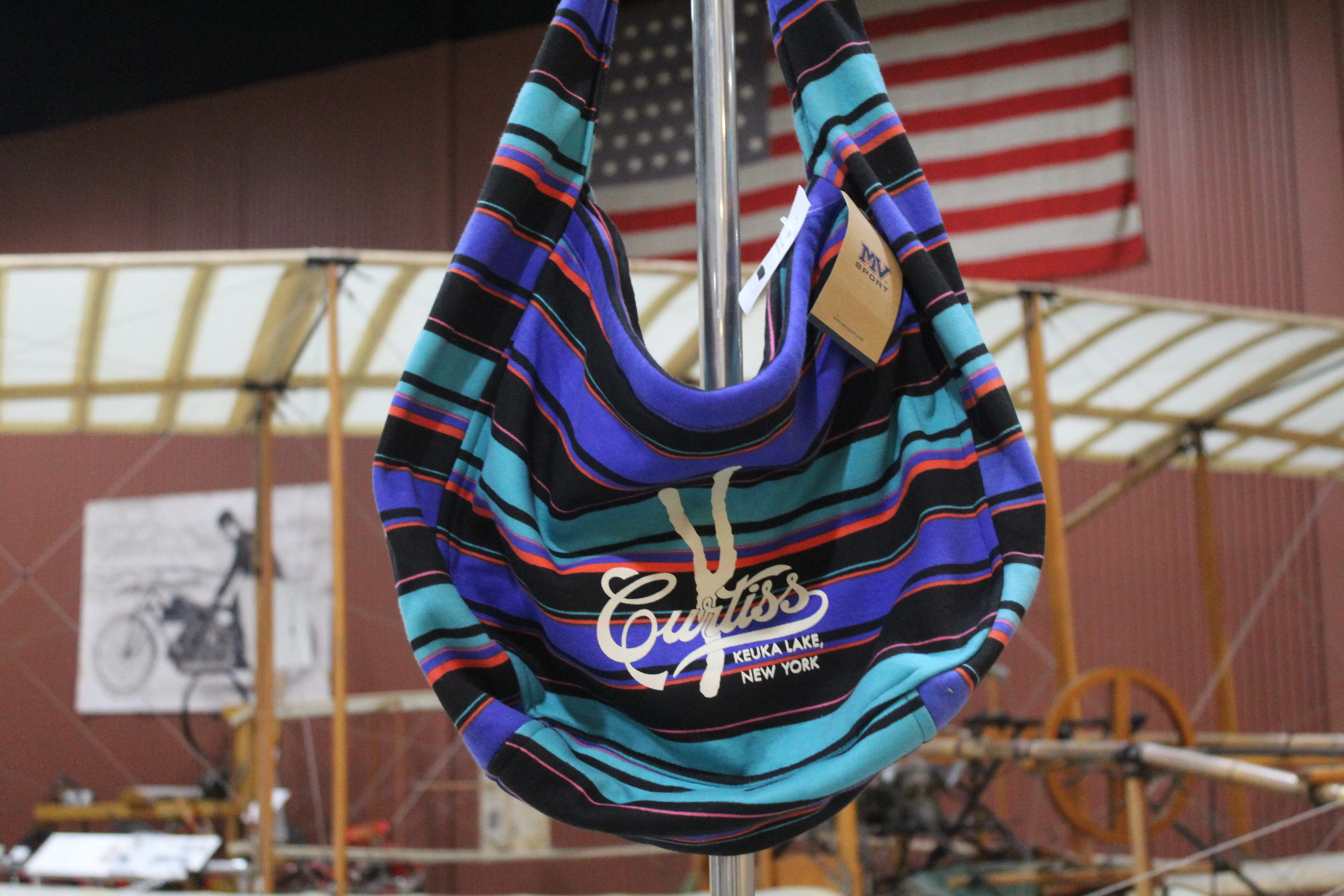 Curtiss Keuka Lake Striped Slouch Bag