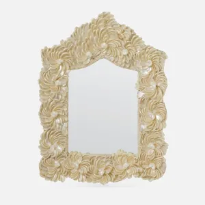 Dahlia Abalone Shell Mirror