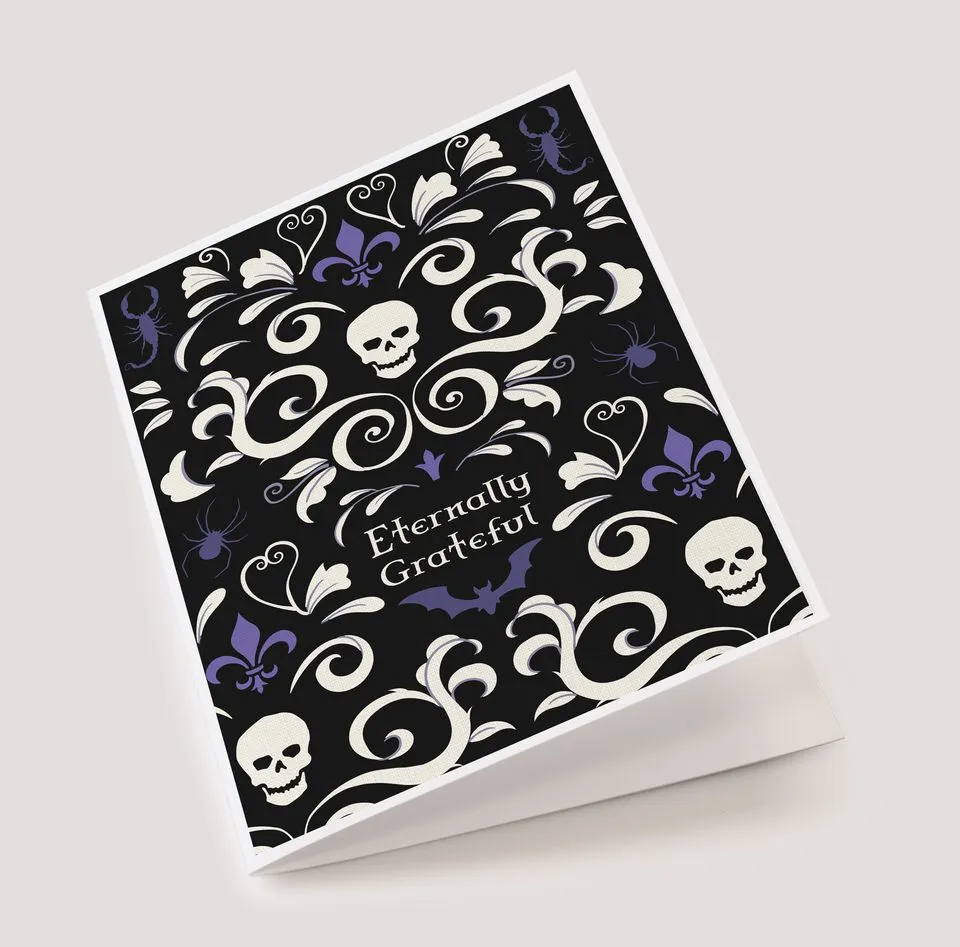 Damask Eternally Grateful Card