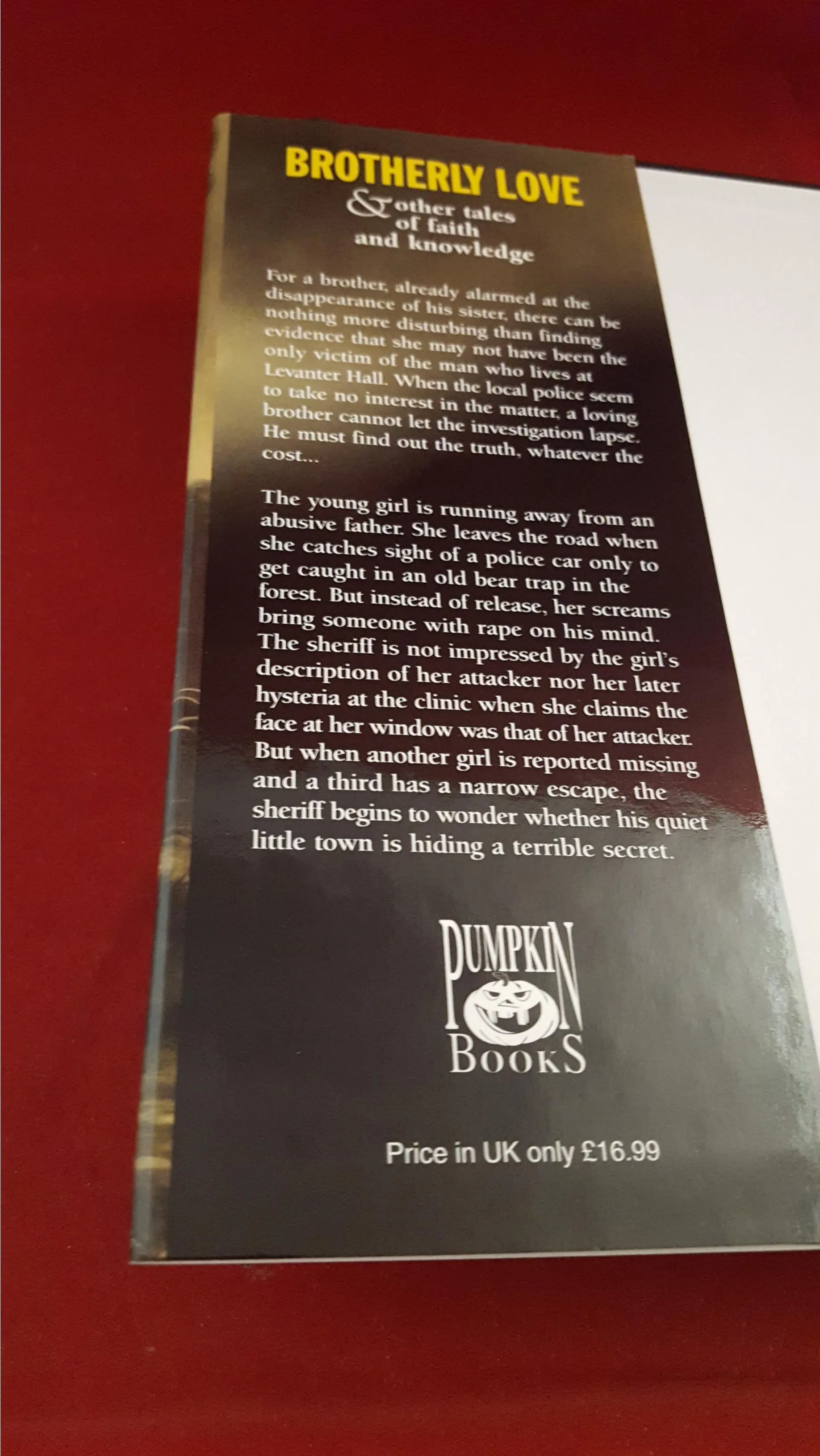 David Case - Brotherly Love, Pumpkin Books, 1999, 1st Edition, Limited