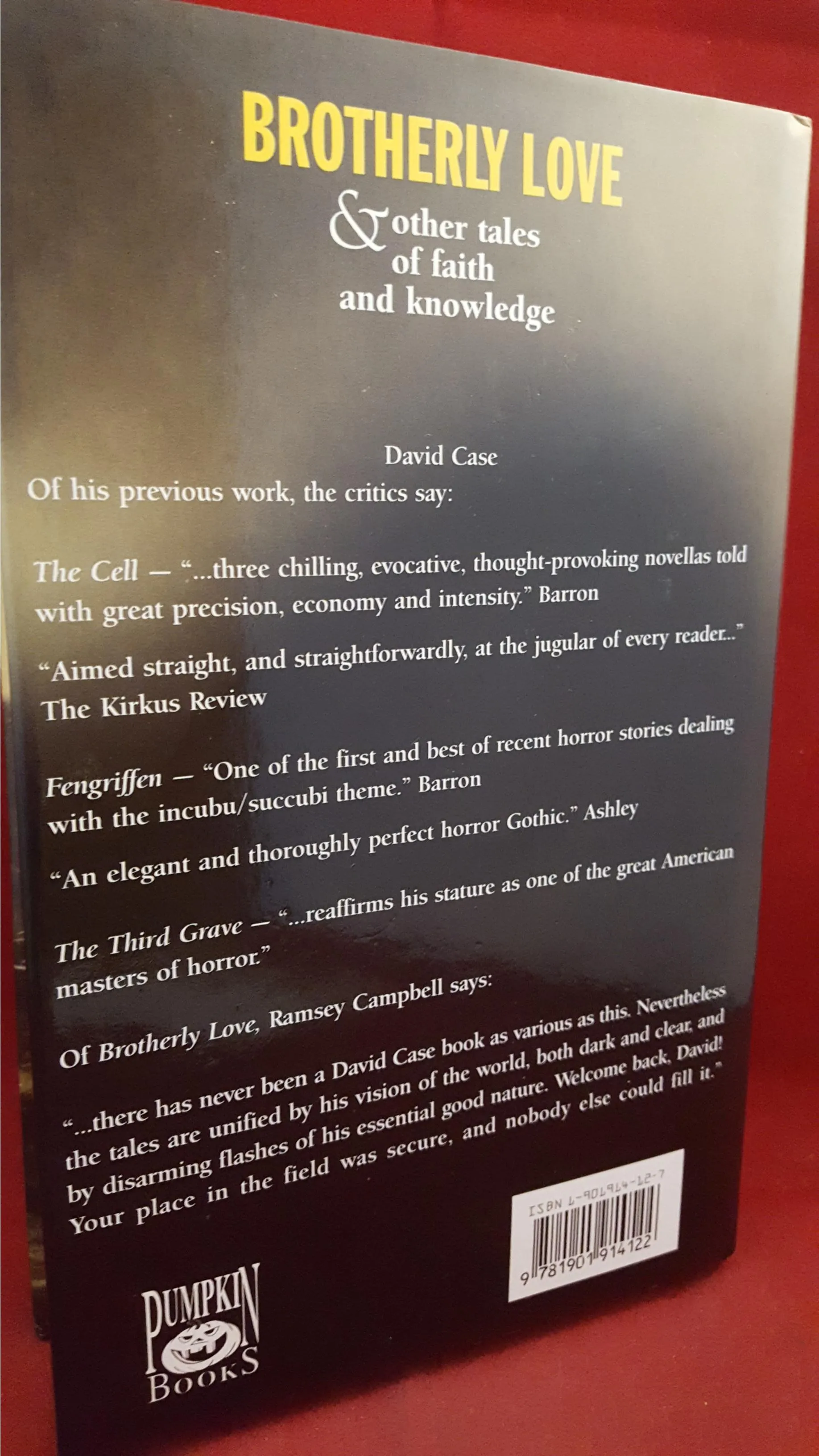 David Case - Brotherly Love, Pumpkin Books, 1999, 1st Edition, Limited
