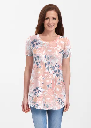 Daydream Florals (7805) ~ Butterknit Short Sleeve Tunic