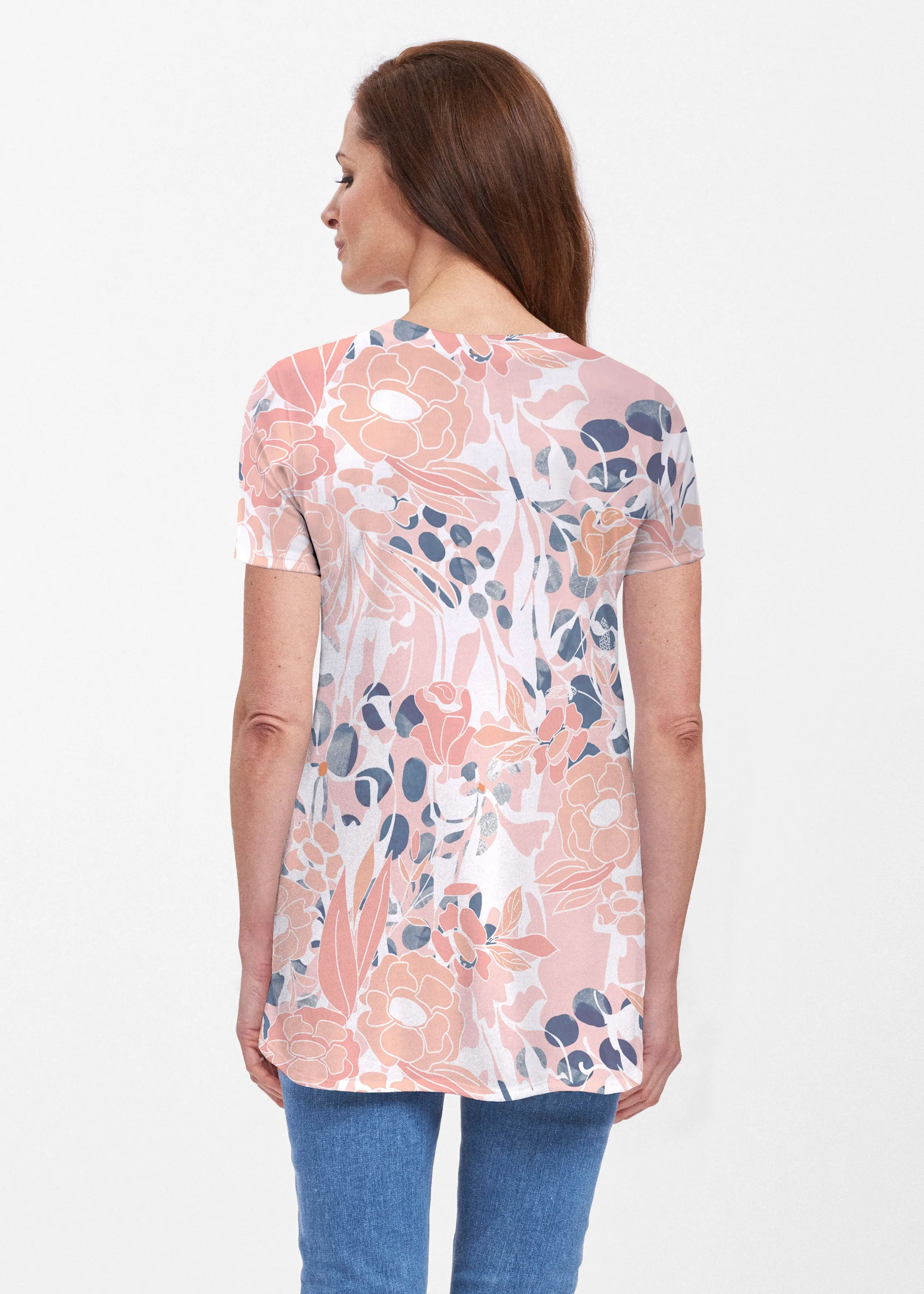 Daydream Florals (7805) ~ Butterknit Short Sleeve Tunic