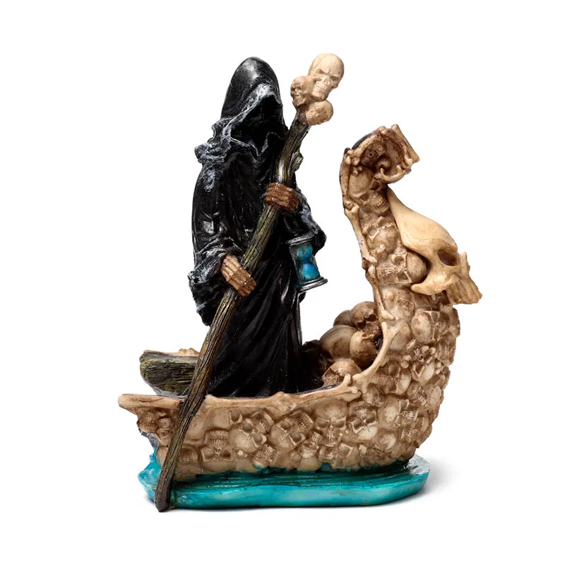 Decorative LED Ornament - The Reaper Boat of Skulls