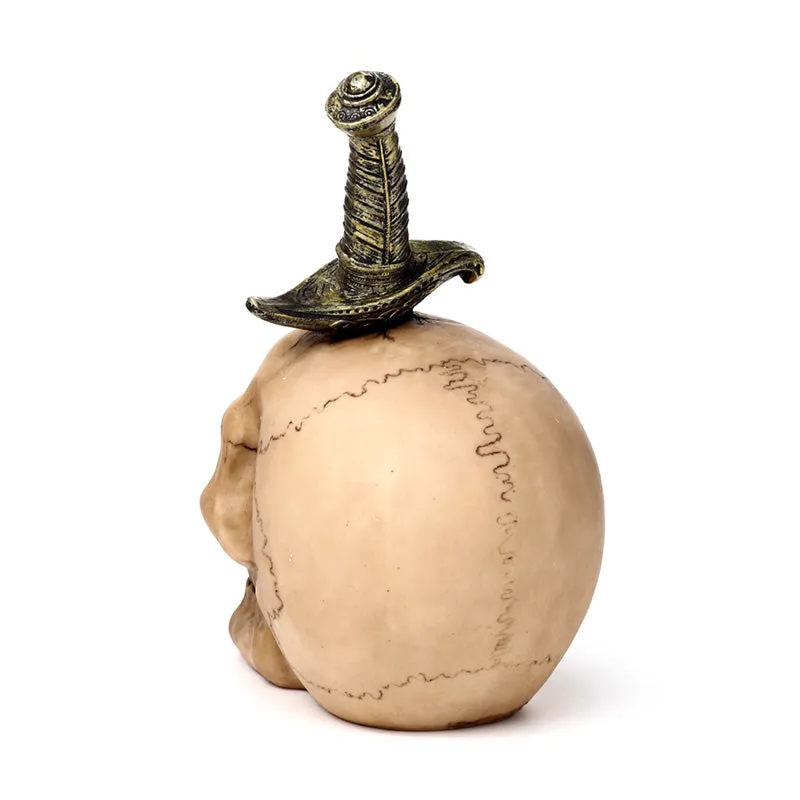 Decorative Ornament - Skull Pierced with Sword