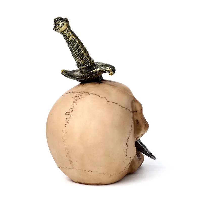 Decorative Ornament - Skull Pierced with Sword