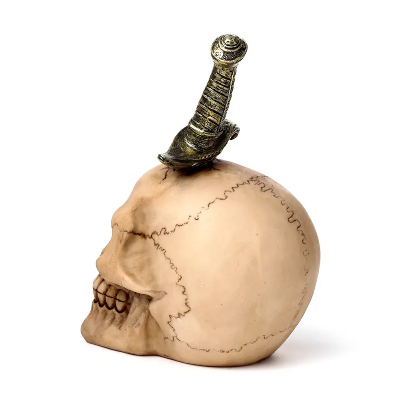 Decorative Ornament - Skull Pierced with Sword