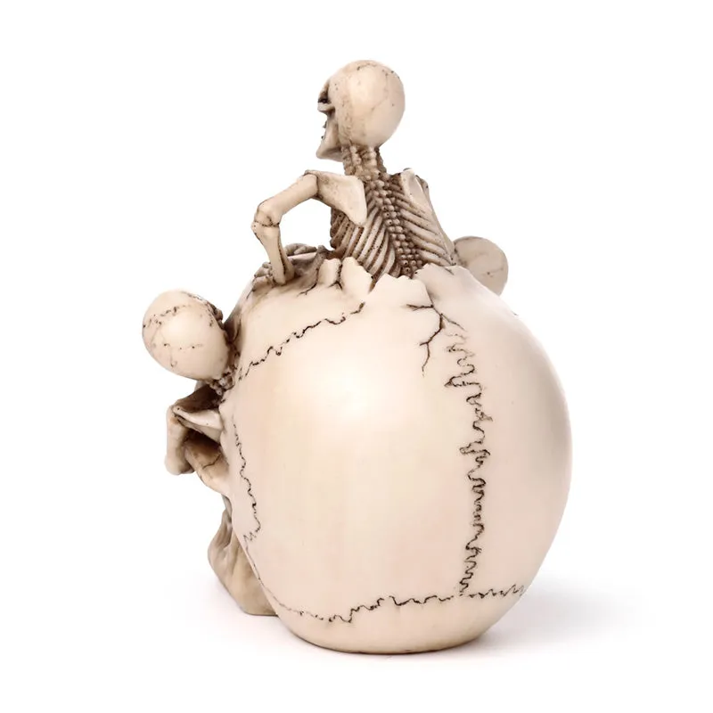 Decorative Ornament - Skull with Bursting Skeletons