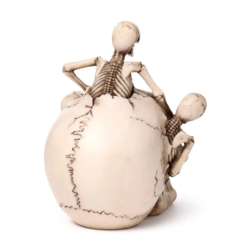 Decorative Ornament - Skull with Bursting Skeletons