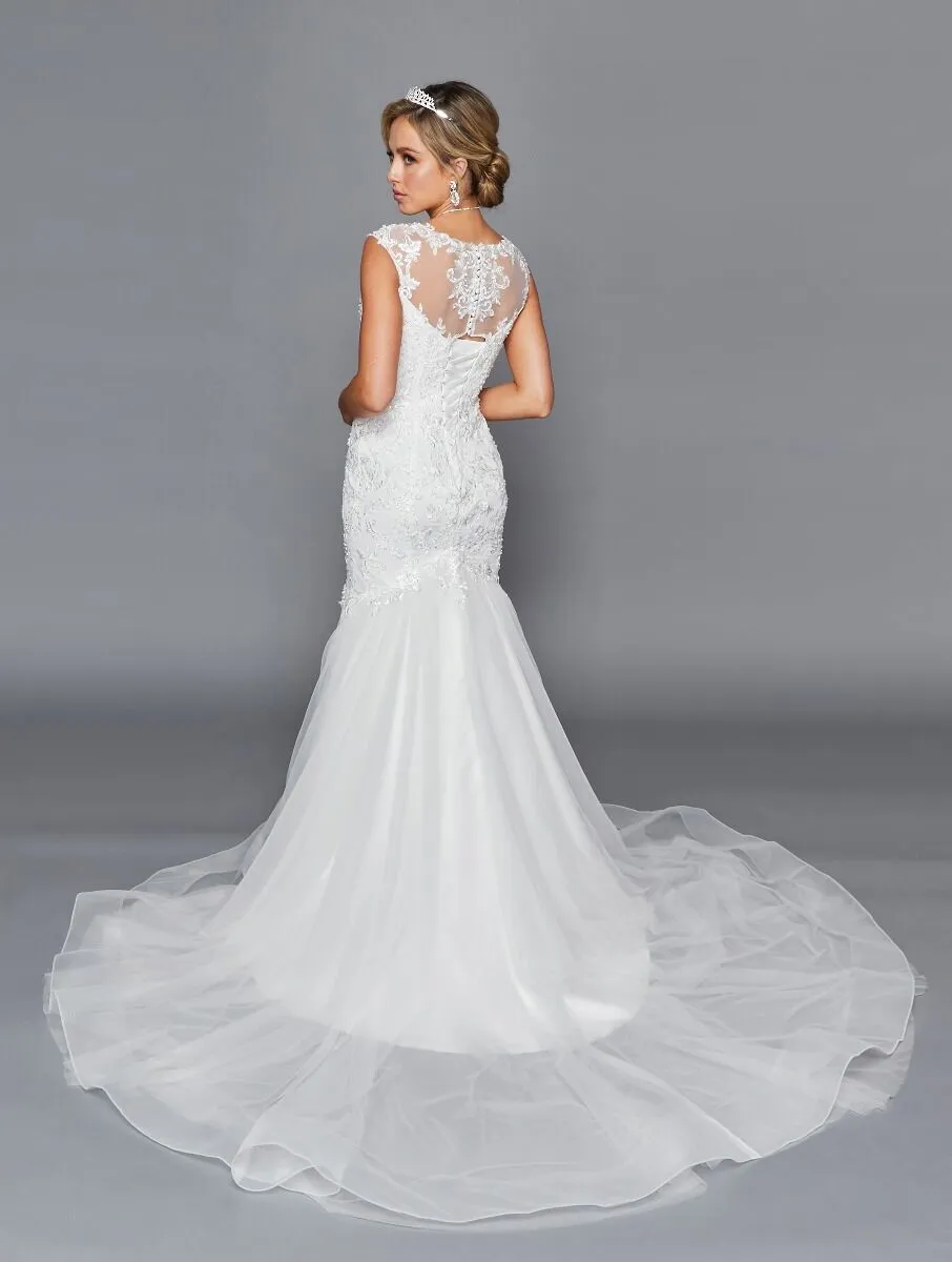 DeKlaire Bridal 433 Scoop Neckline Mermaid Wedding Dress