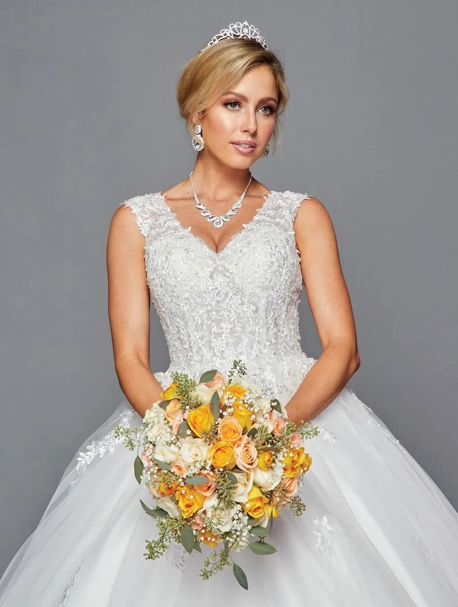 DeKlaire Bridal 438 Scoop Neckline Mermaid Wedding Dress