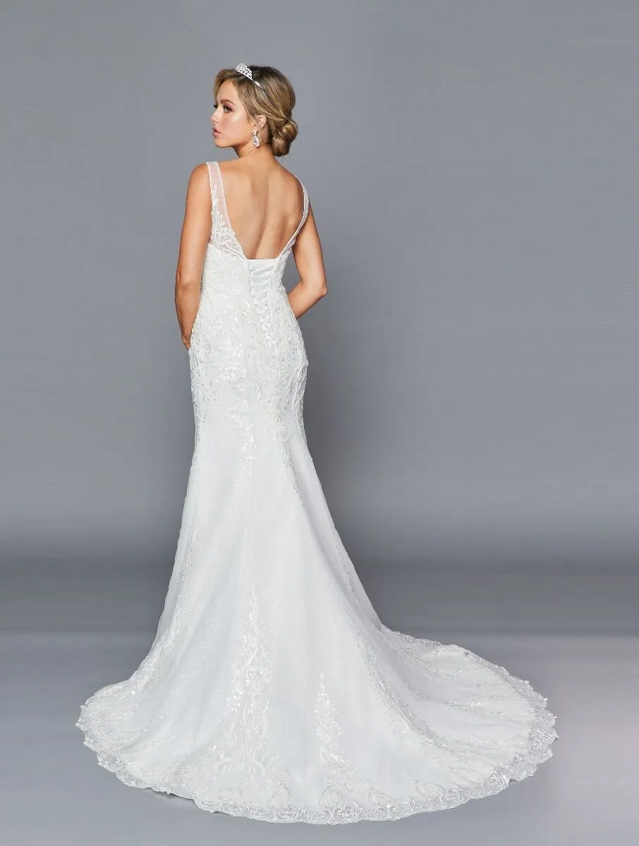 DeKlaire Bridal 441 Scoop Neckline Mermaid Wedding Dress