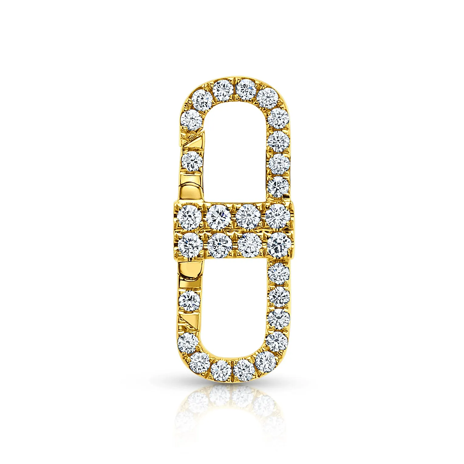 DUAL BRILLIANCE DIAMOND ENHANCER CLASP, 14kt GOLD